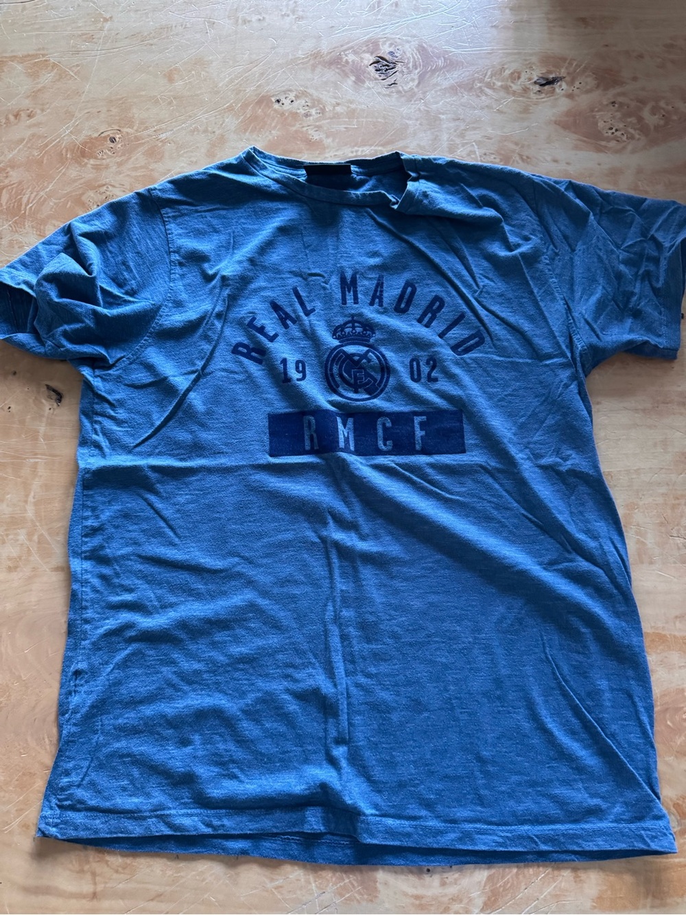 Blue Graphic Men's T-Shirt - RMCF Crest Real Madrid purchase in Spain